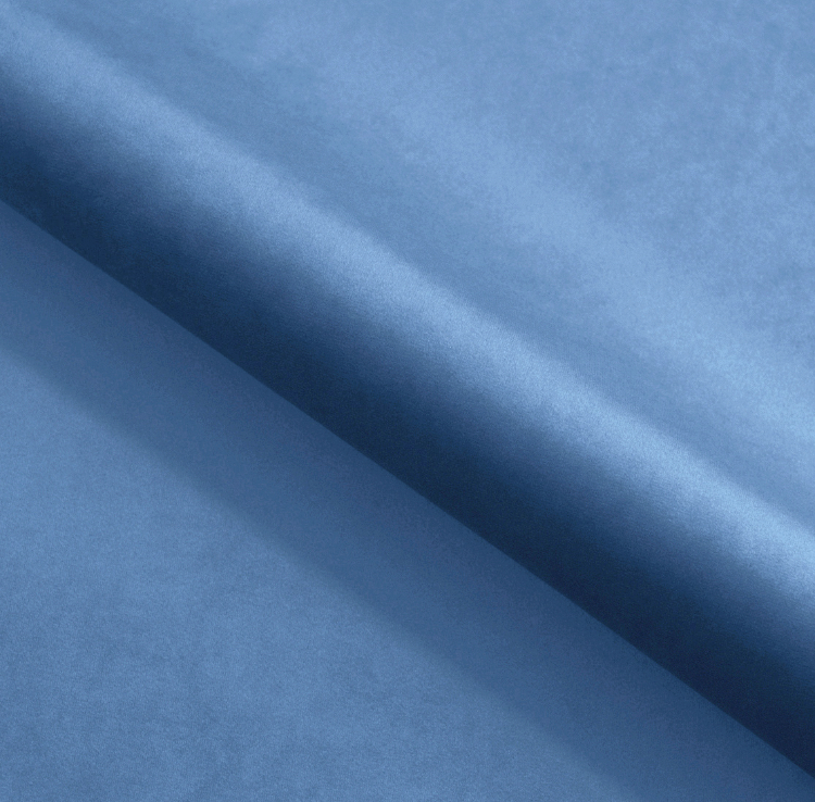 Fluweel stof Uni Blauw