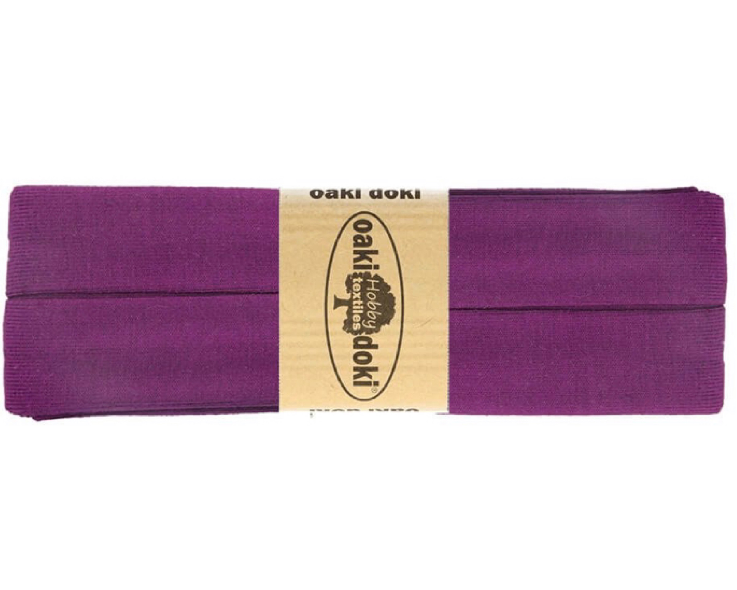 Biaisband tricot de luxe 20 mm 3m – Nr.946 aubergine