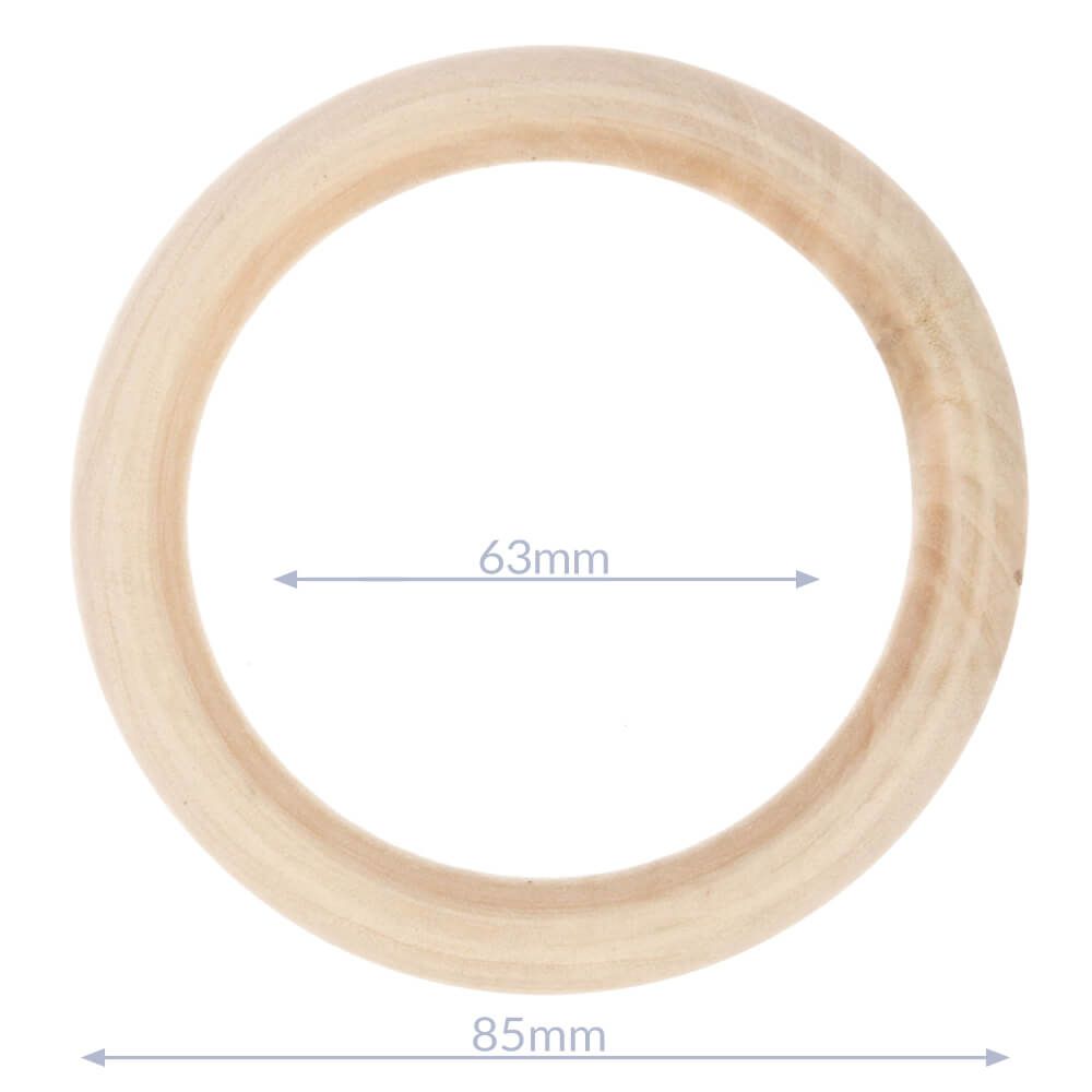 Houten ringen Naturel – 85mm