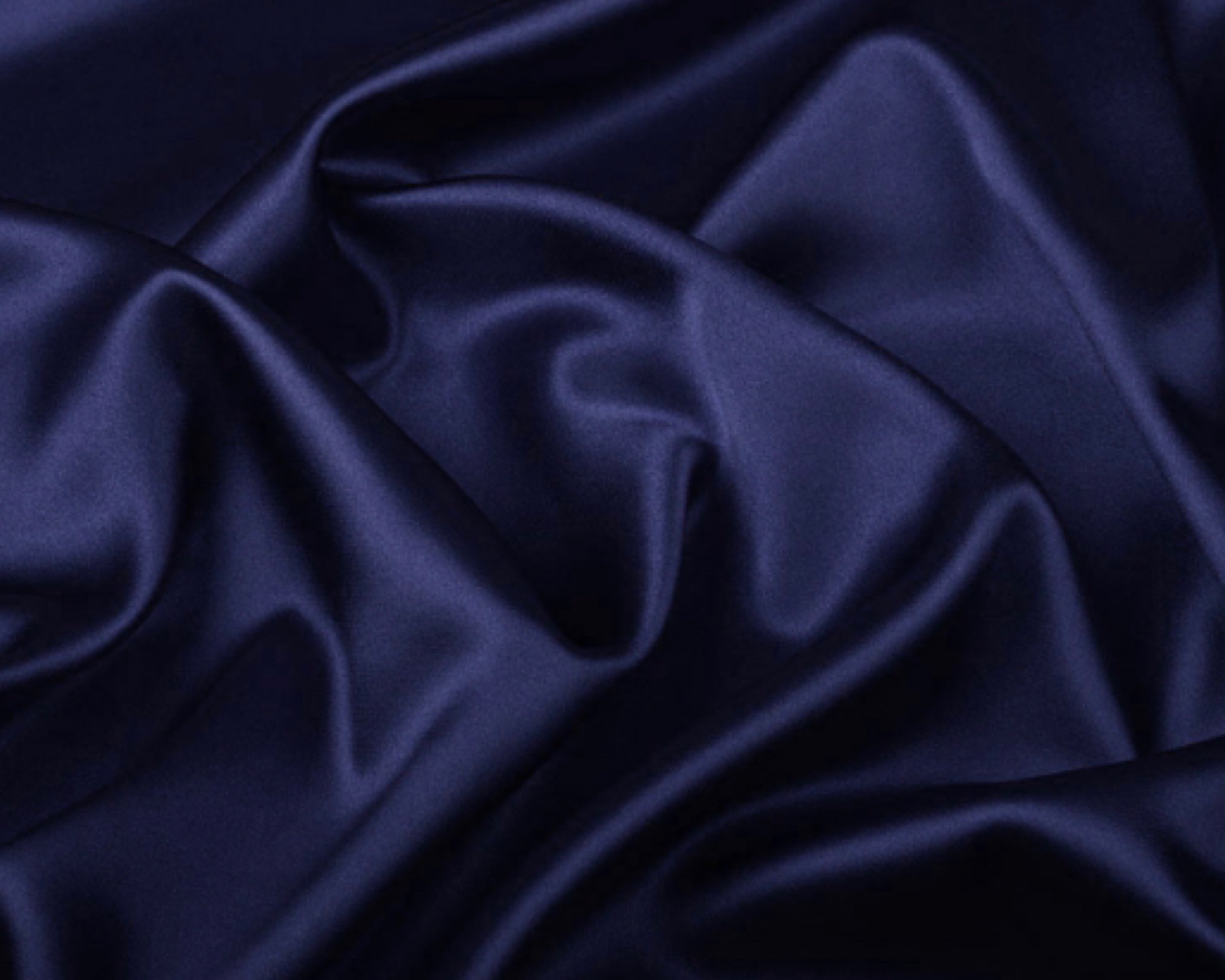 Silk Satijn Stretch Marineblauw