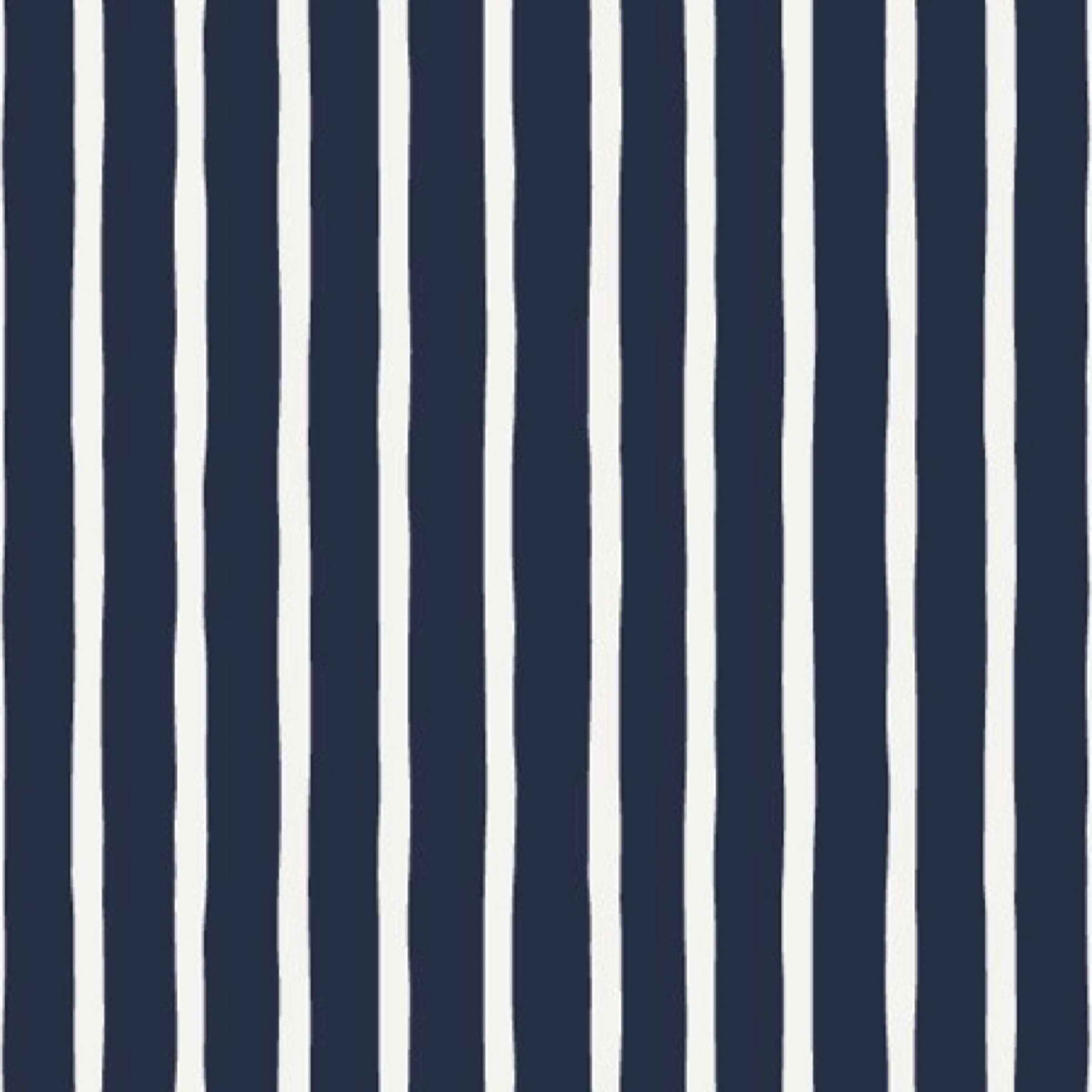 Megan Blue poplin Stripes Navy