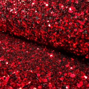fluweel stof pailletten rood