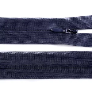 blinde rits 60cm navy