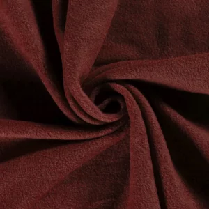 polar fleece stof bordeaux