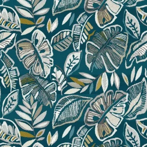 jacquardstof-grenadine-bleu