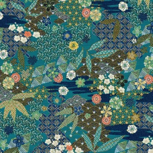 jacquardstof-yang-bleu