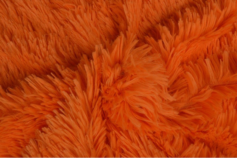 Langharig Bont stof Pluche Oranje