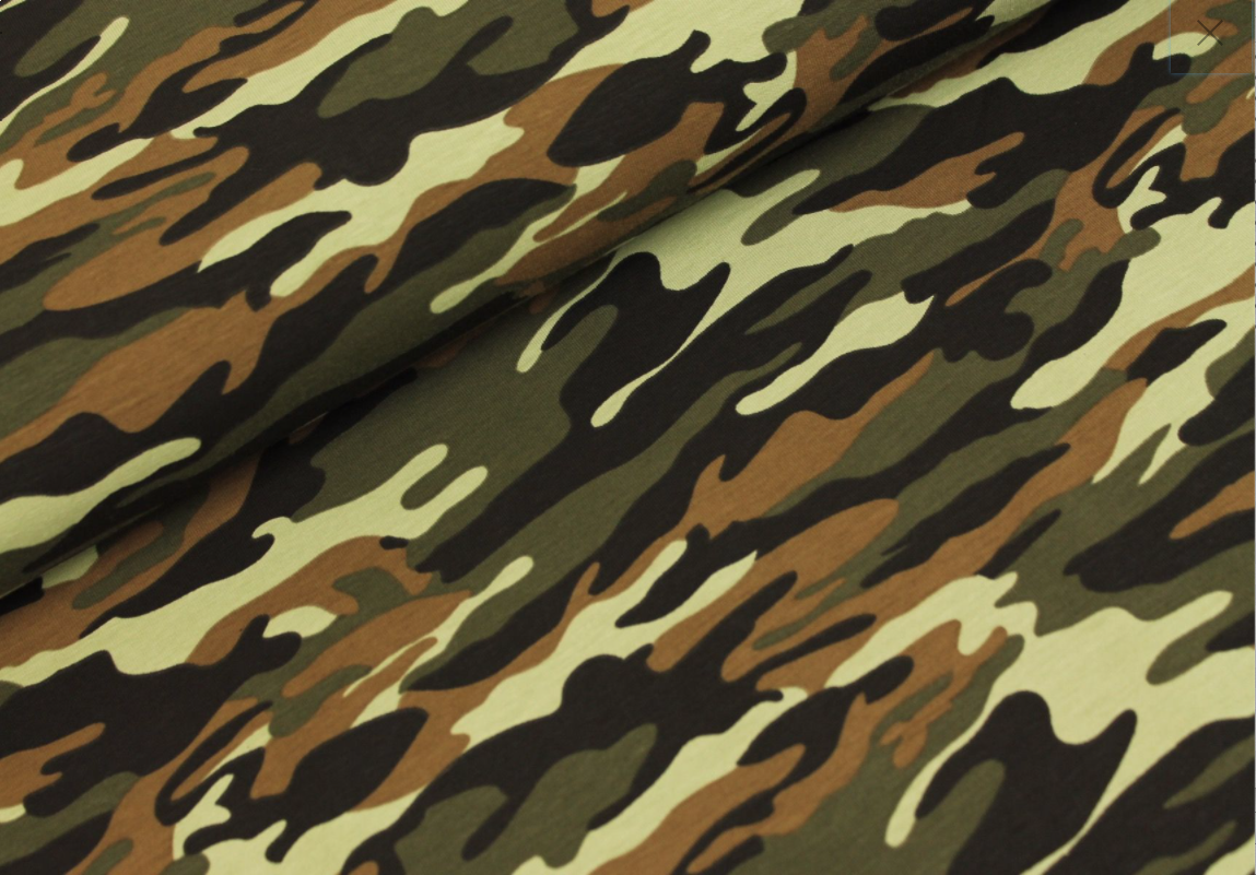 Qjutie Baumwolljersey gedruckt camouflage